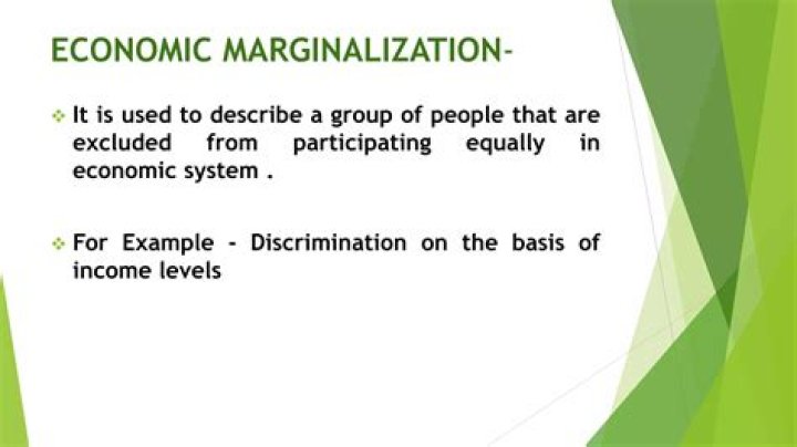 How is economic and social Marginalisation interlinked?