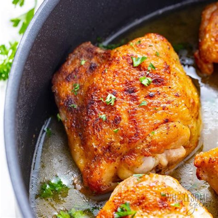 How long do you deep fry bone-in chicken thighs?
