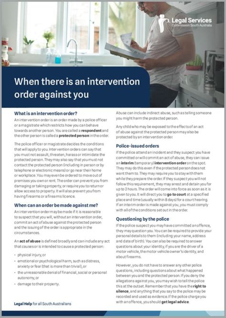 How long does an intervention order last in South Australia?