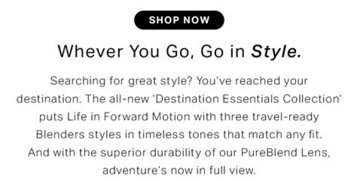How long does it take for blenders eyewear to ship?