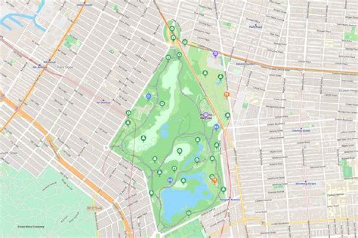 How long is the road around Prospect Park?