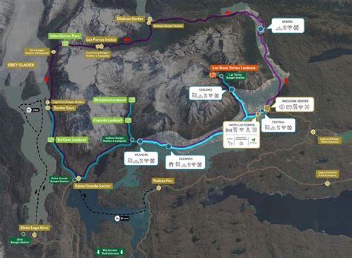 How long is the W trek in Torres del Paine?