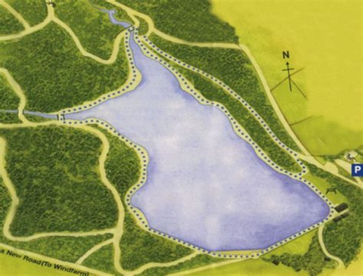 How long is the walk around Ogden Water?