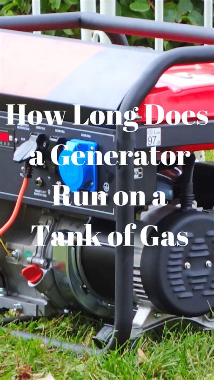 How long will a 7500 watt generator run on a tank of gas?