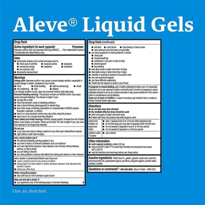 How many Aleve Liquid Gels can I take?