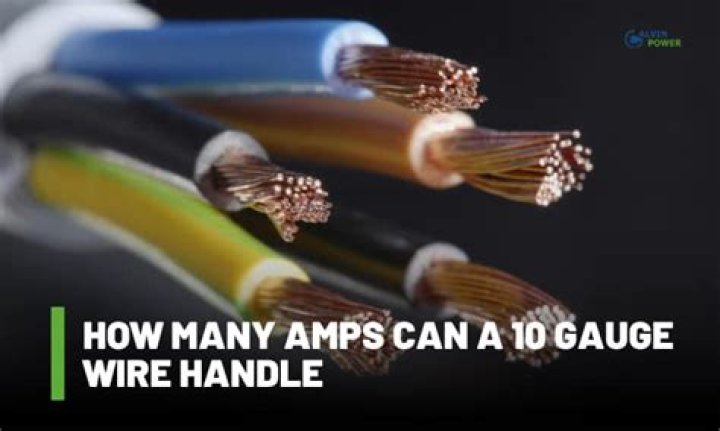 How many amps can a 10 AWG wire handle?