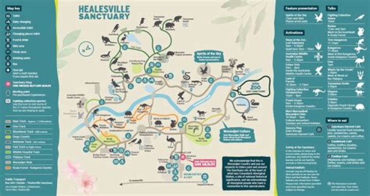 How many animals are there at Healesville Sanctuary?