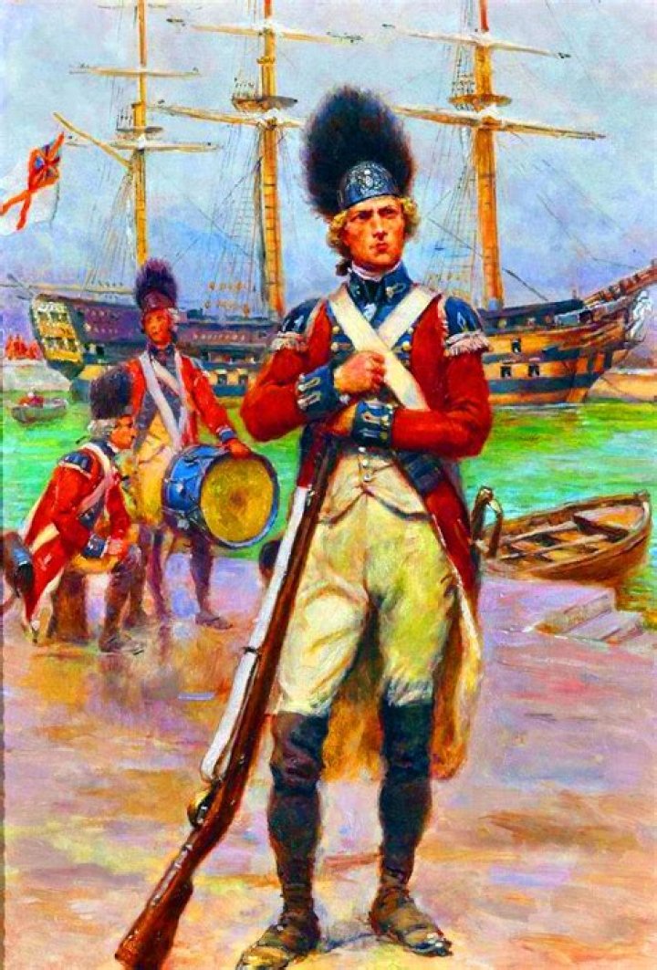 How many British soldiers fought in American War of Independence?