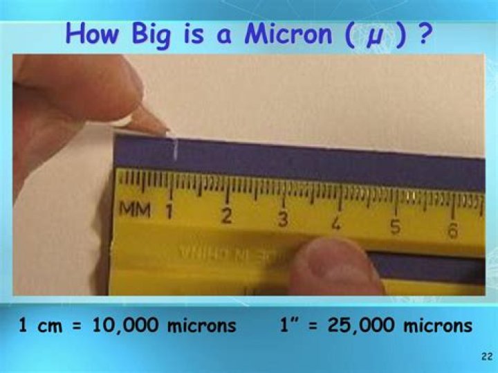 How many microns are in a centimeter?
