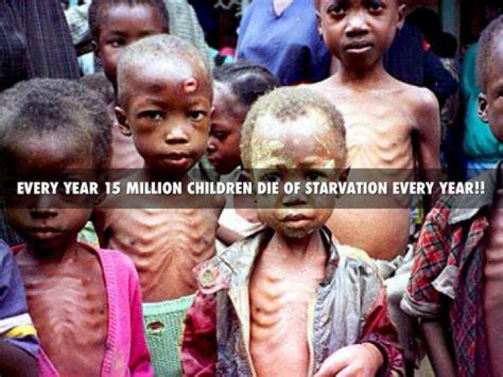 How many people die a second from hunger?