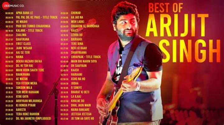 How many songs Arijit Singh has sing?