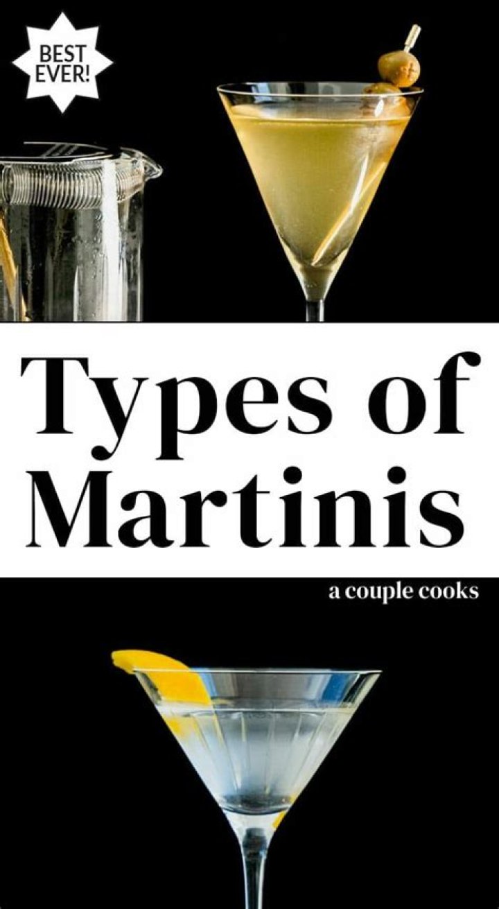 How many types of martinis are there?