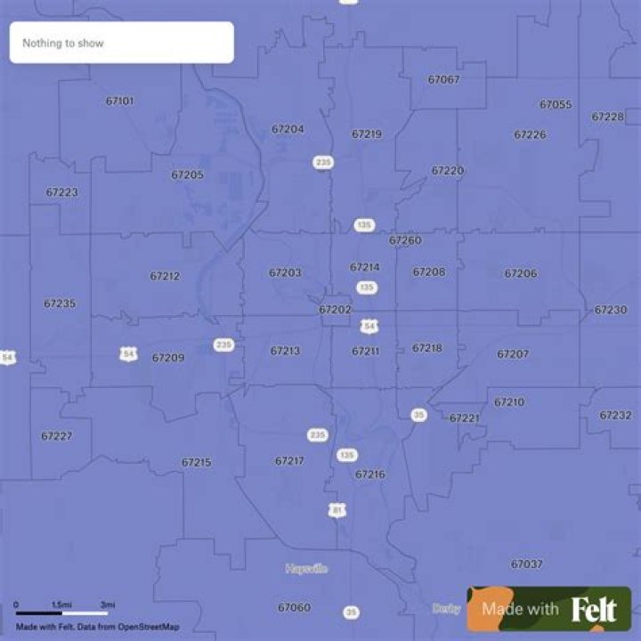 How many zip codes are in Wichita Kansas?