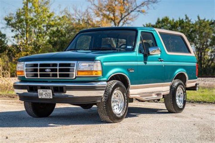 How much did a 1996 Ford Bronco cost?