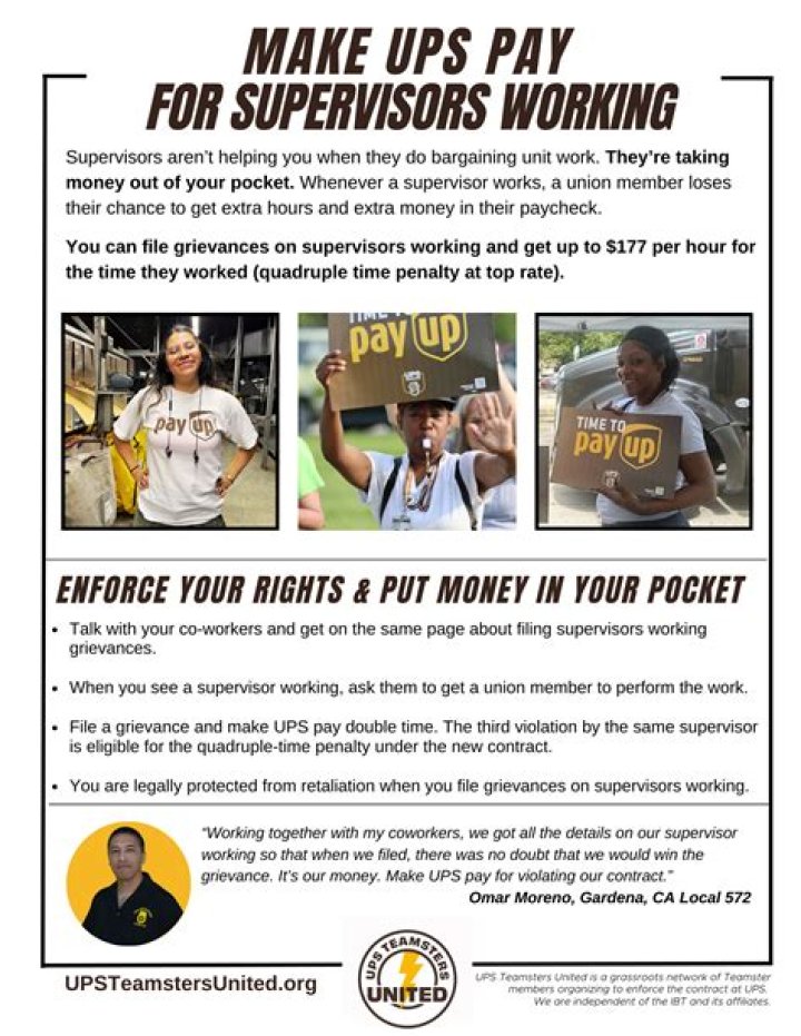 How much do UPS preload supervisors make?