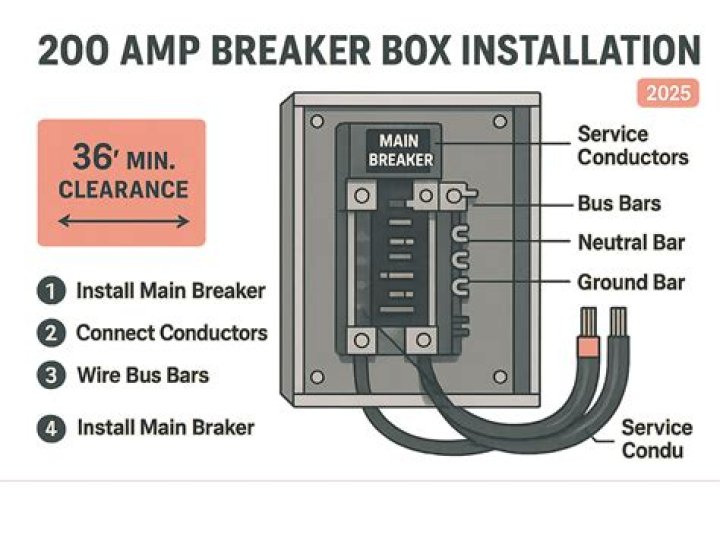 How much does a 200 amp service box cost?