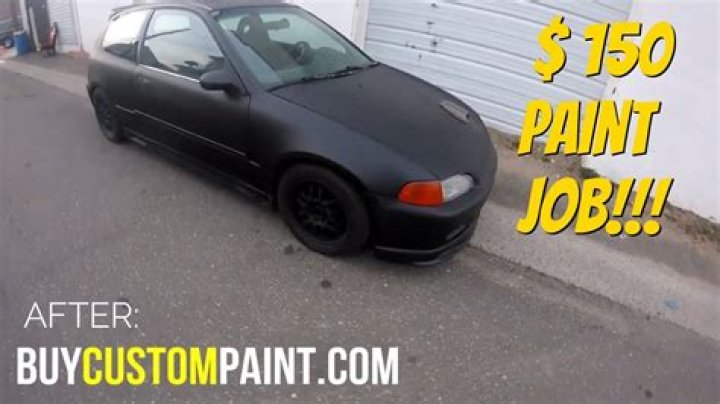 How much does a flat black paint job cost?