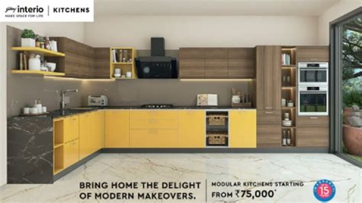 How much does a Godrej modular kitchen cost?
