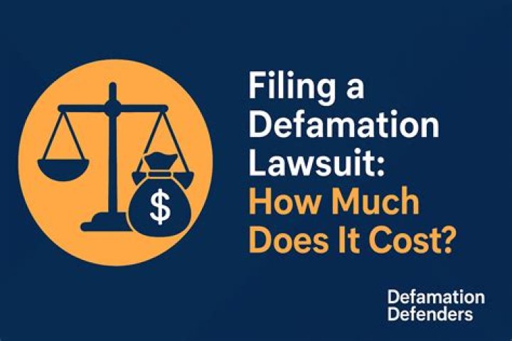 How much does a slander lawsuit cost?