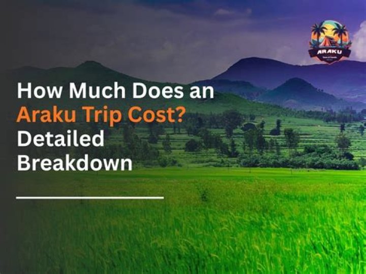 How much does araku trip cost?