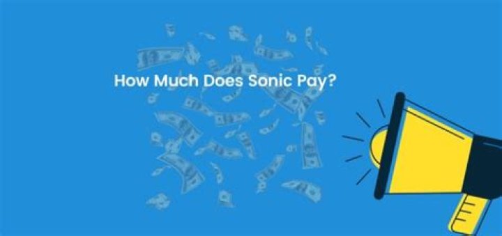How Much Does Sonic pay a hour?