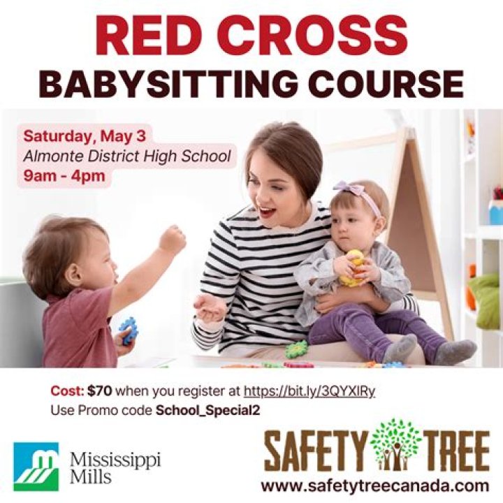 How much does the Red Cross babysitting course cost?