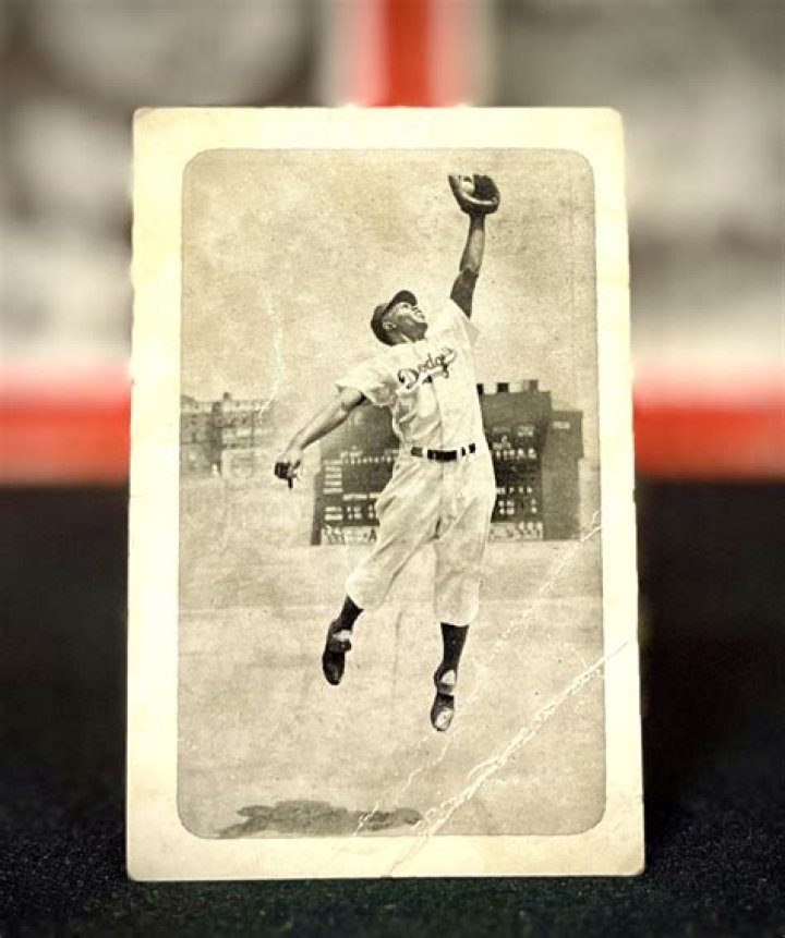 How much is a 1947 Jackie Robinson card worth?