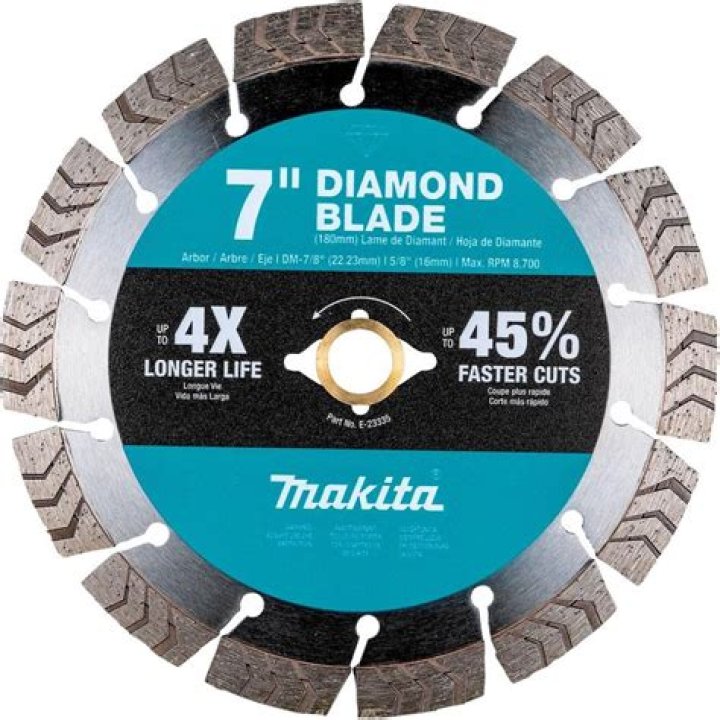 How much is a 7-inch diamond blade?