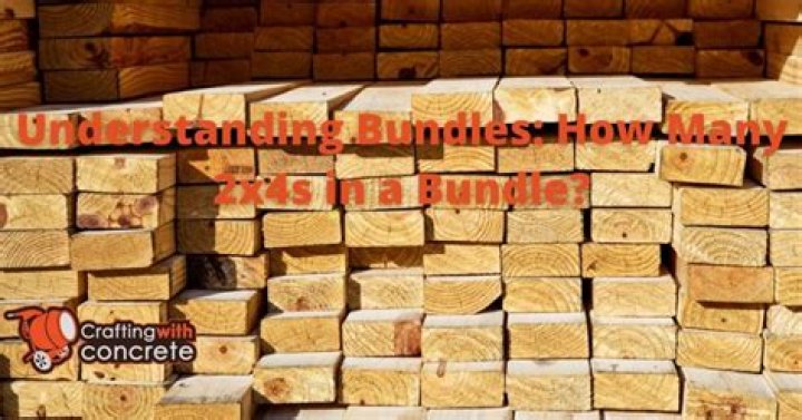 How much is a bundle of 2x4x12?