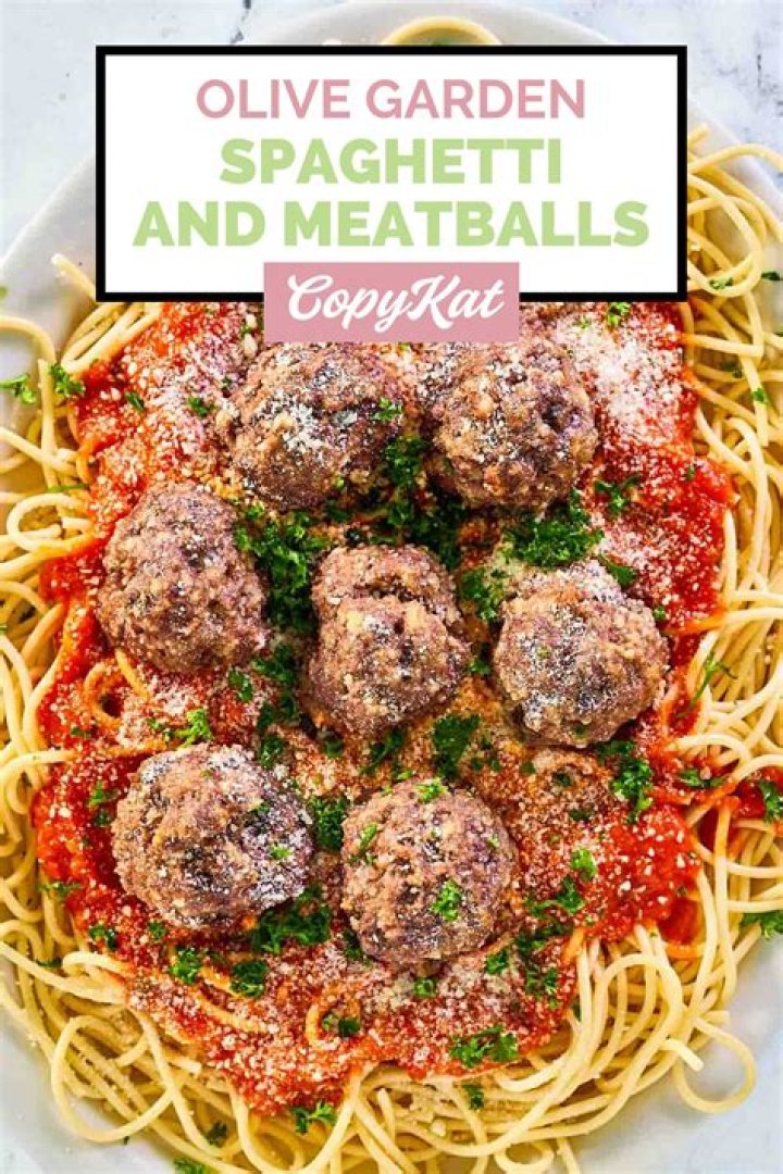 How much is a plate of spaghetti and meatballs at Olive Garden?