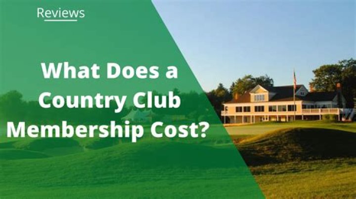 How much is Dallas country club membership?