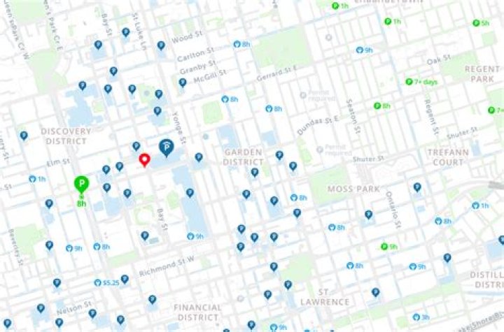 How much is on-street parking permit in Toronto?