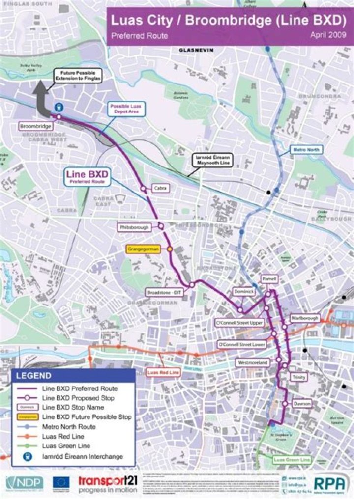 How often does the Luas run from Broombridge?