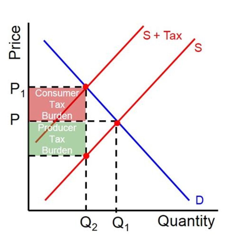 How the tax burden is shared between buyers and sellers?