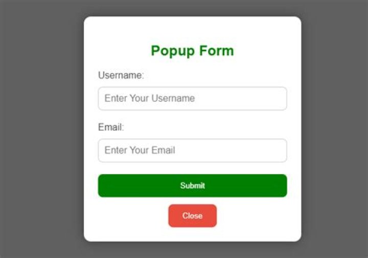How to create a pop up using jQuery and CSS?