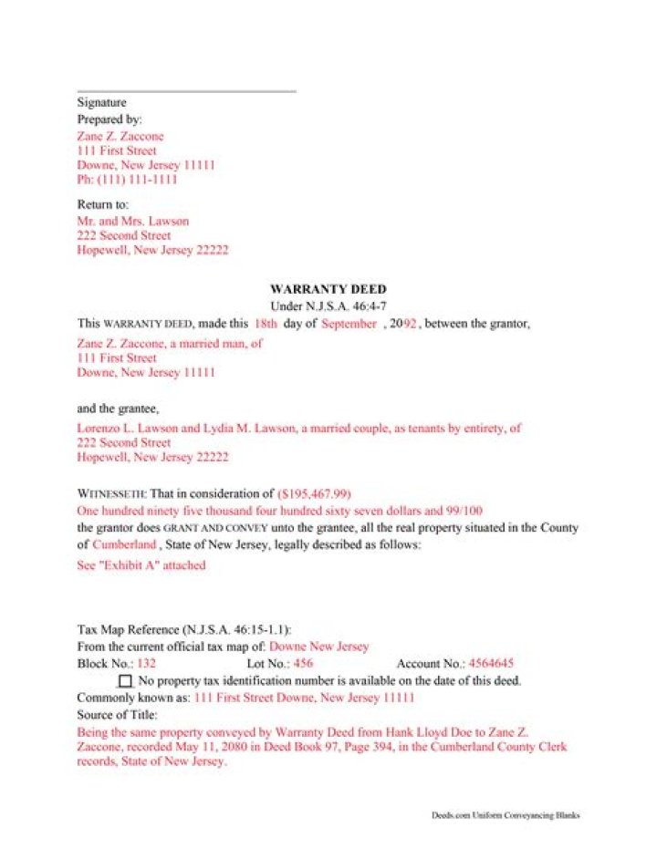 How to get a copy of a deed in gloucester County nj?
