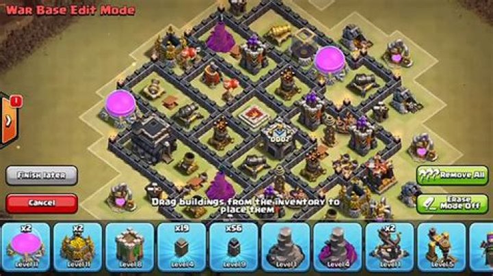 How to rebuild Town Hall 7 war base?
