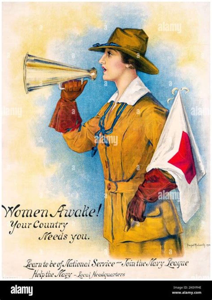 How were women used in ww1 propaganda?