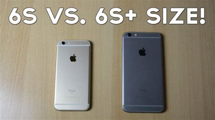 Is 6s+ and 6+ the same size?