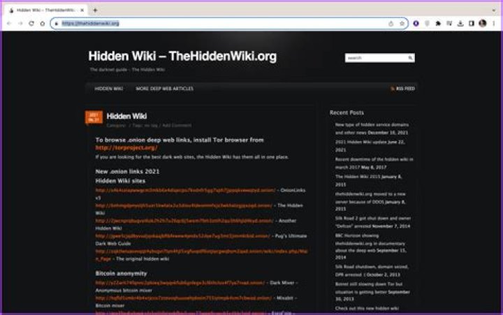 Is browsing the Hidden Wiki illegal?