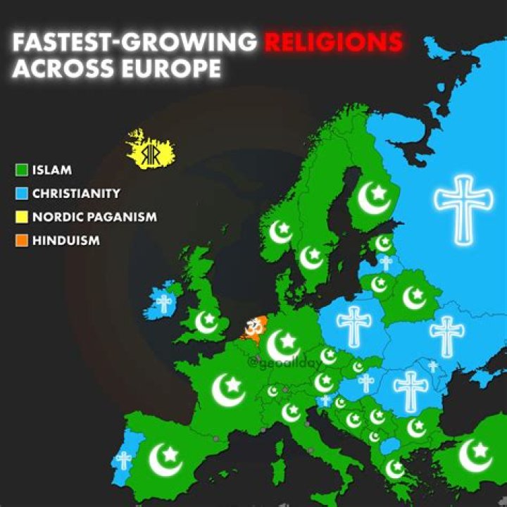 Is Islam the fastest growing religion in France?