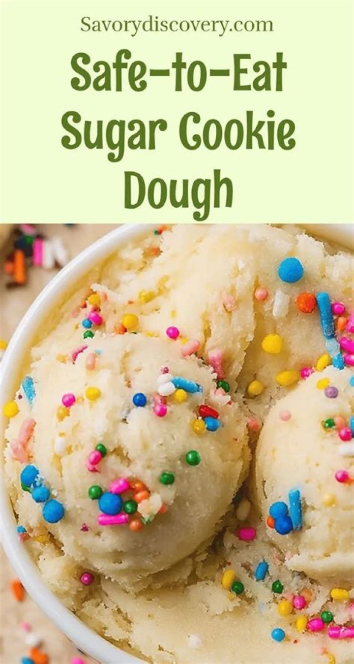 Is it safe to eat sugar cookie dough?