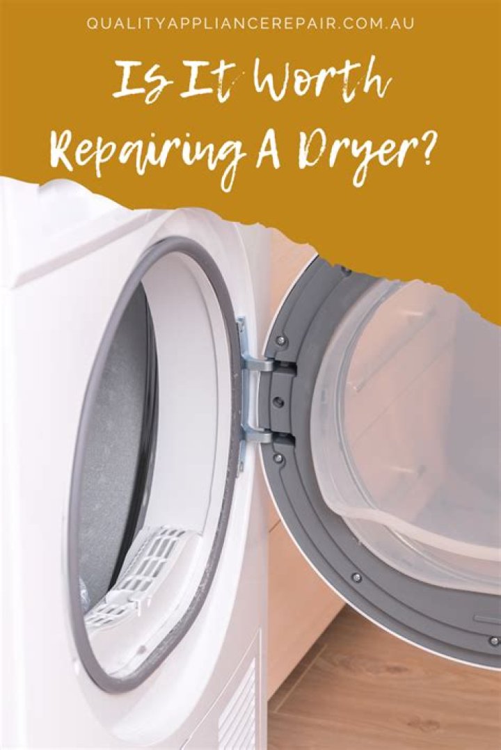 Is it worth repairing a clothes dryer?
