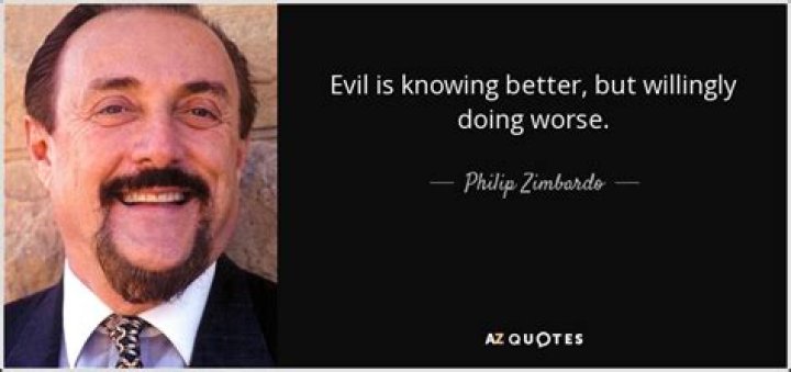 Is Philip Zimbardo evil?