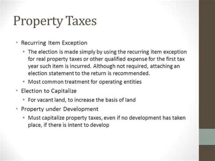 Is recurring item exception election required?