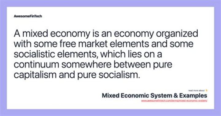 Is the United States a market economy or a mixed economy?