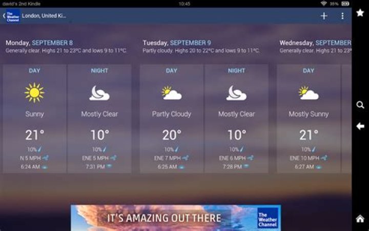 Is there a free Weather Channel app?