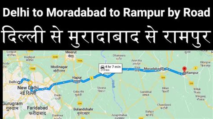 Is train running from Delhi to Moradabad?