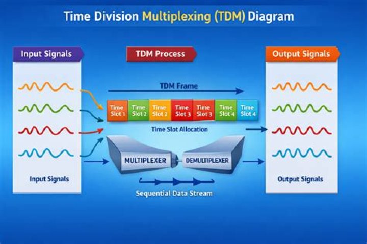 What applications use time division multiplexing?