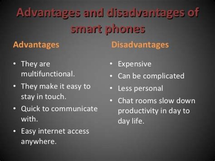 What are advantages and disadvantages of cellphones?